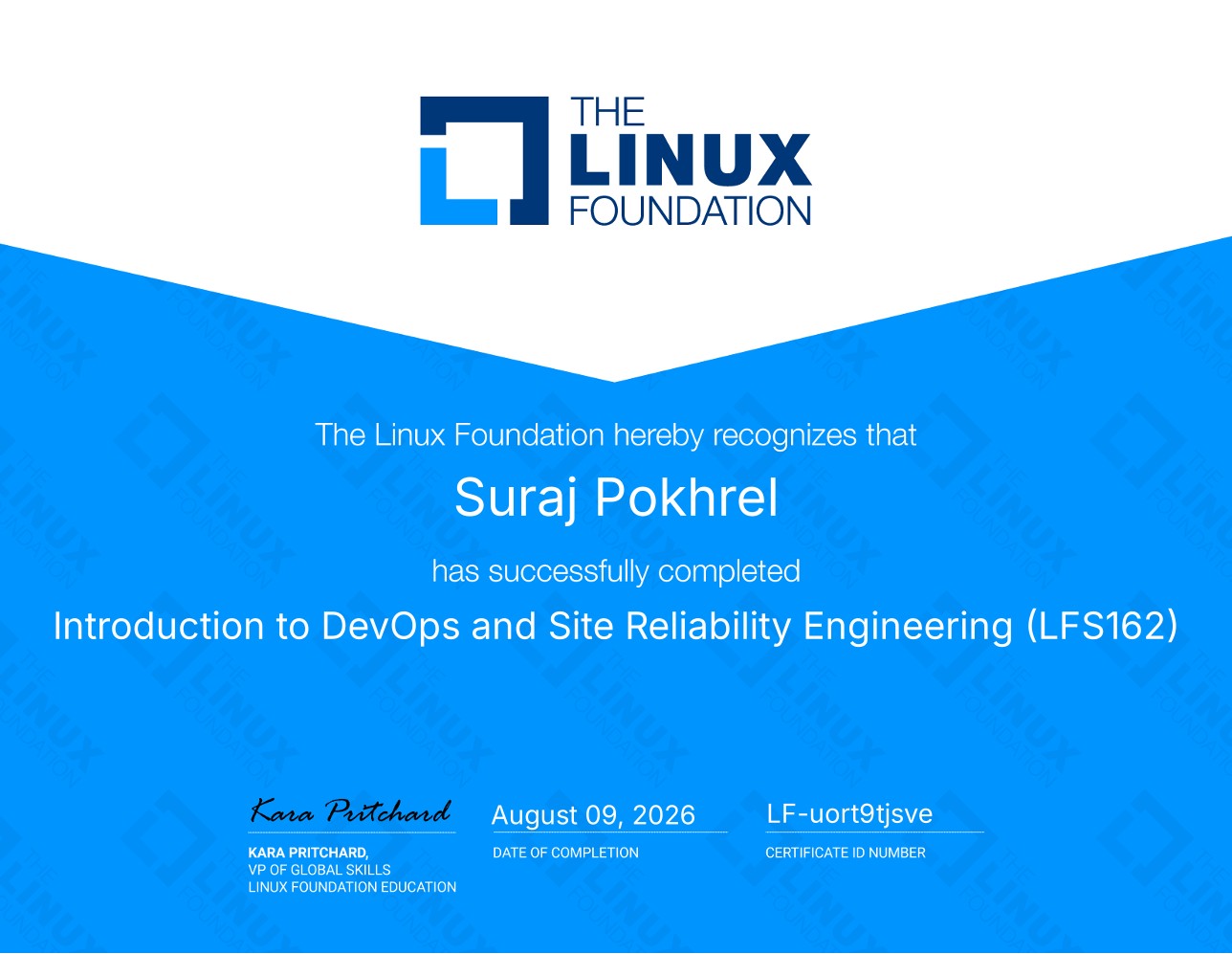 Introduction to DevOps and Site Reliability Engineering LFS162